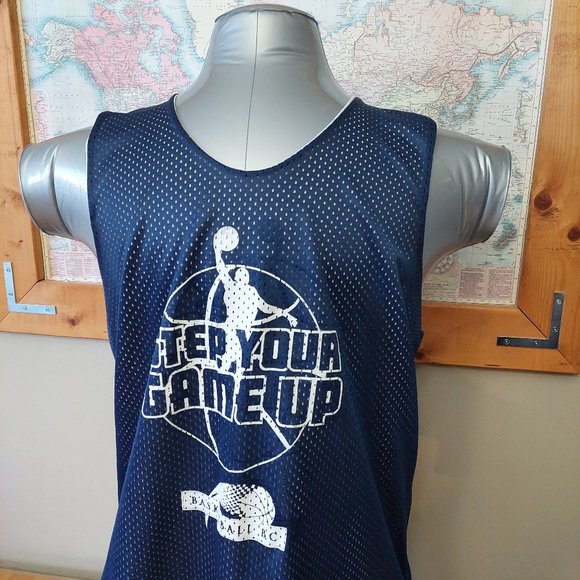 Basketball BC- Reversible Jersey Mesh Navy and White Men's Size Small - Picture 3 of 11